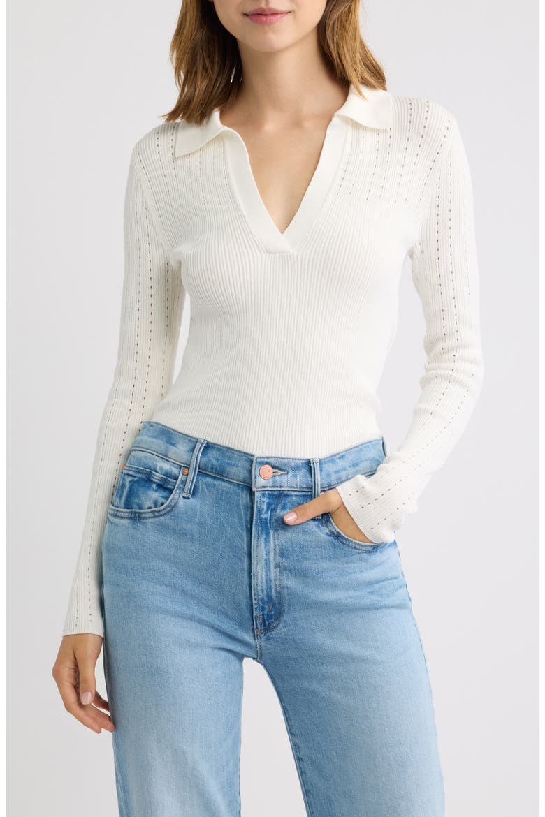 Johnny Collar Sweater, Main, color, LIGHTHOUSE
