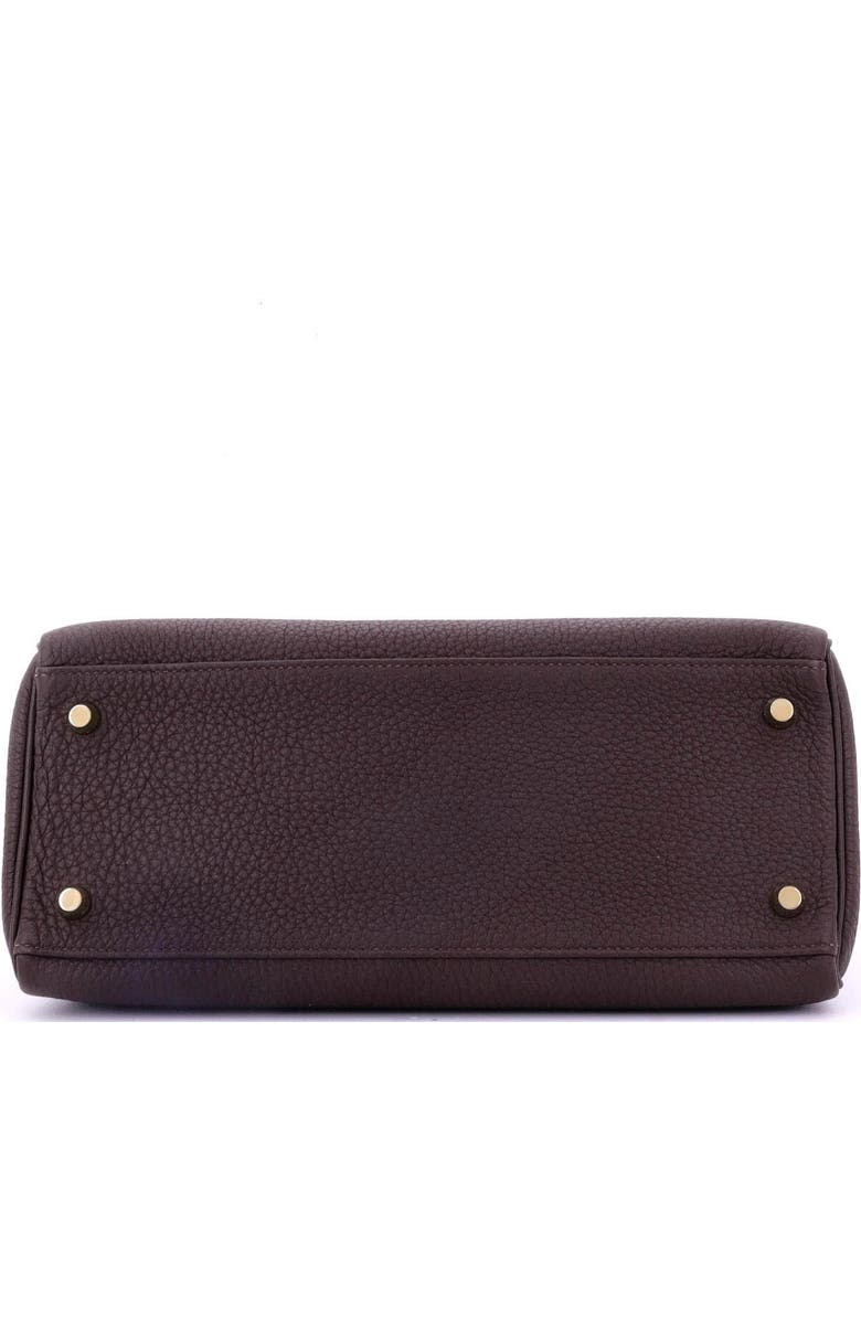 Pre-Owned Hermes Kelly Handbag Brown Togo with Gold Hardware 28, Alternate, color,