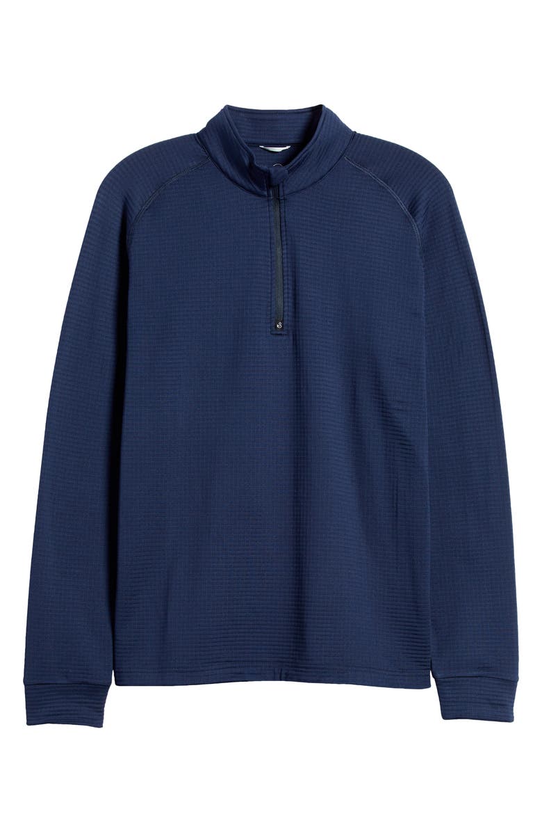 Swannies Lukas Quarter Zip Waffle Golf Pullover, Alternate, color, Navy