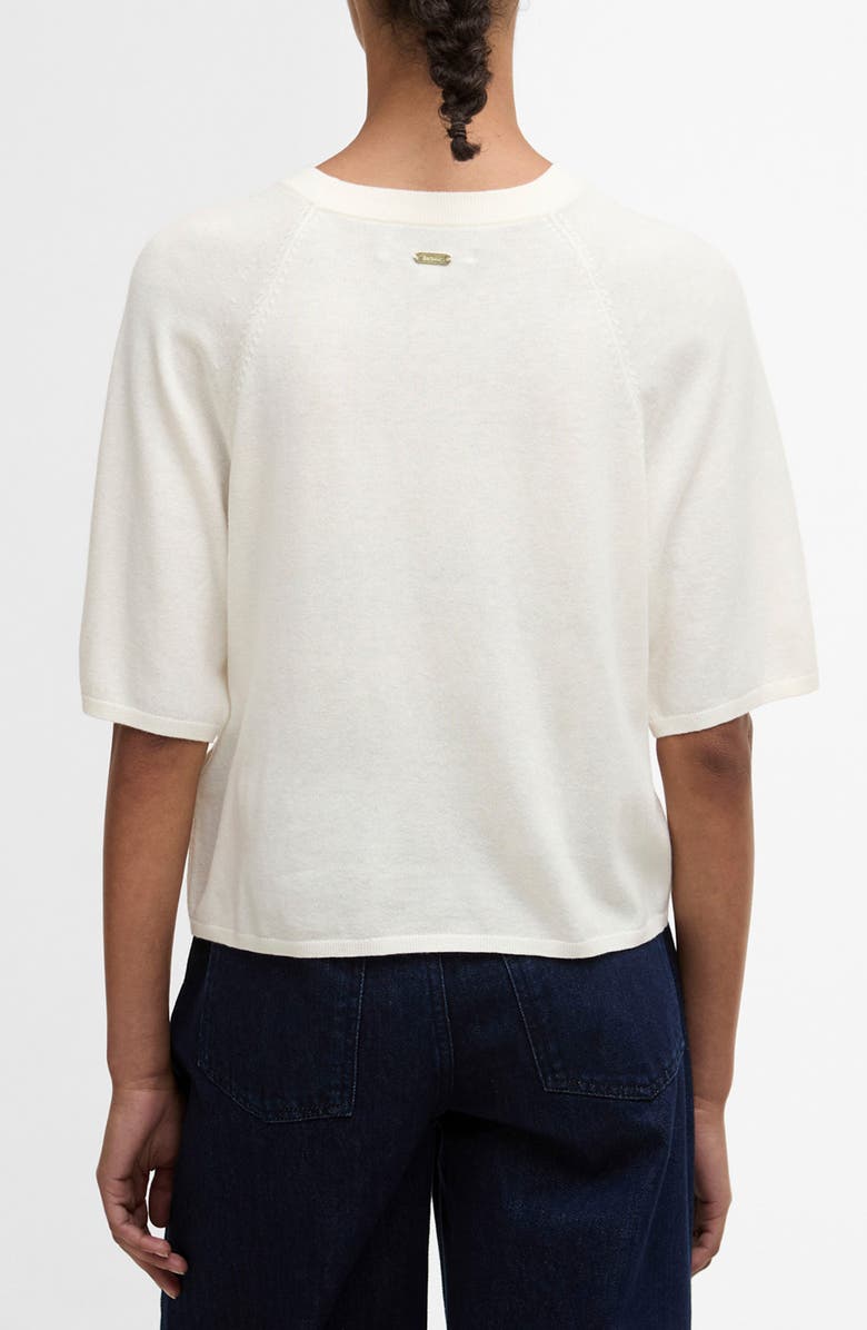 Barbour Camille Merino Wool & Cotton Sweater, Alternate, color, Cloud