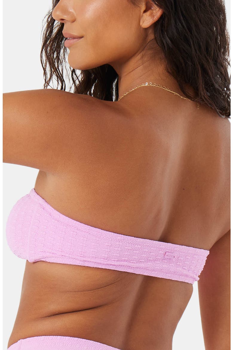Haleiwa Bandeau Bikini Top, Alternate, color, LILAC