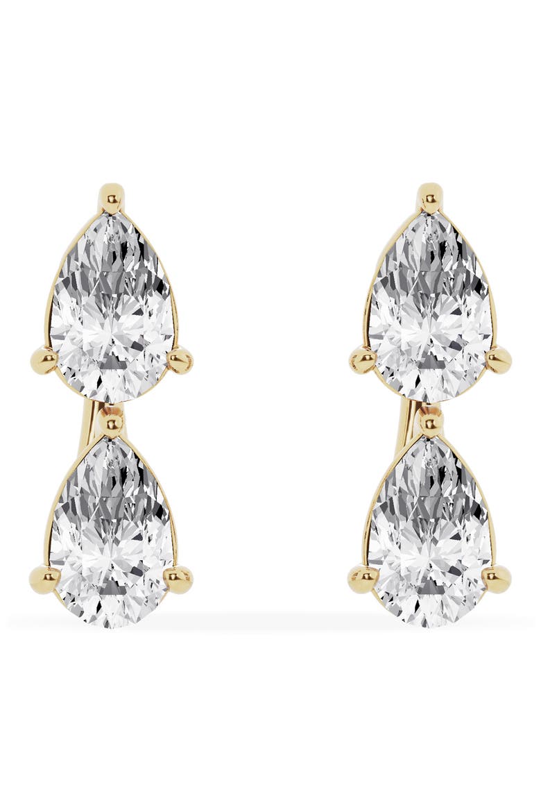 Pear Cut Lab Created Diamond Fashion Stud Earrings (Nordstrom Exclusive) video