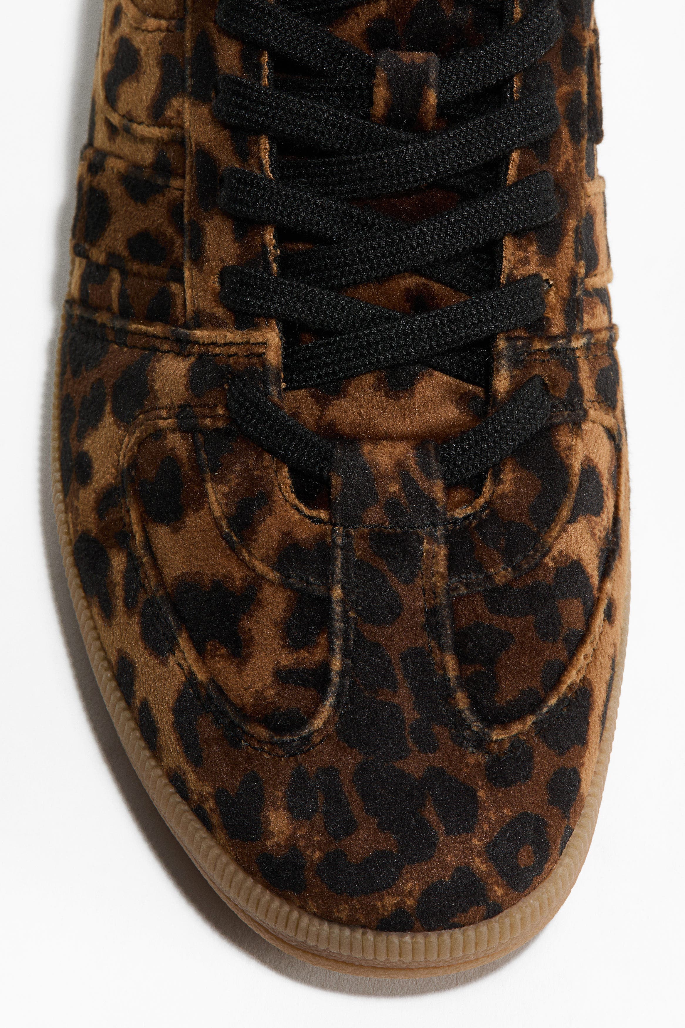 H&M Sneakers, Alternate, color, Brown/Leopard Print
