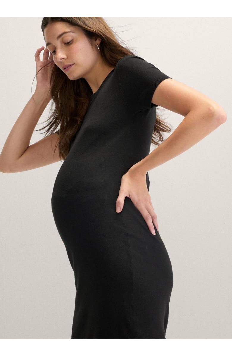 HATCH The Softsculpt Knit Eliza Dress, Alternate, color, Black