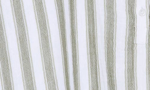Caslon ® Stripe Cotton Gauze Henley