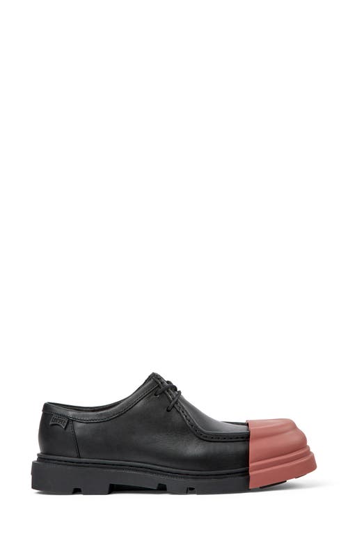 Camper Junction Contrasting-toecap Loafers In Black