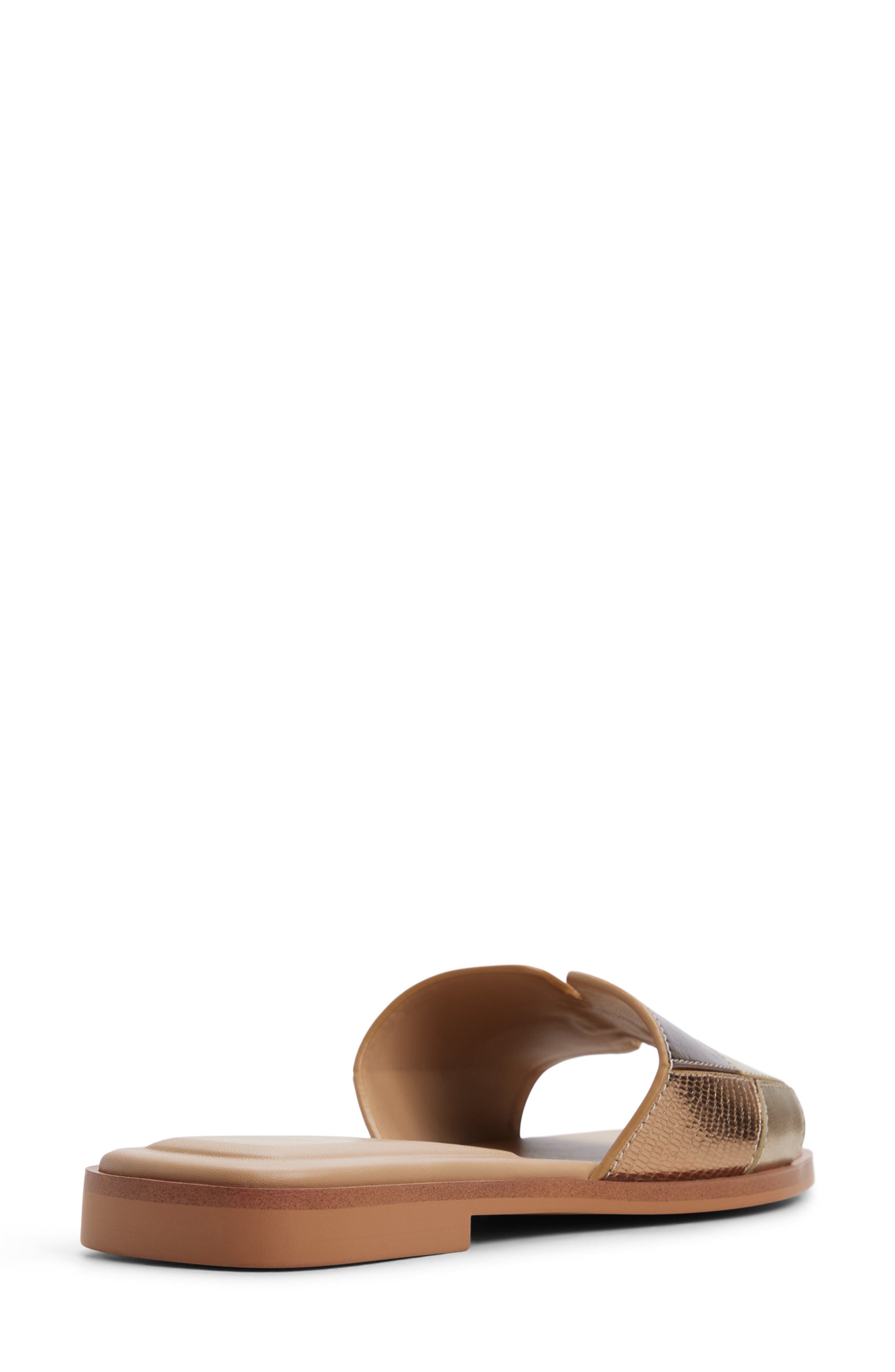 Itsandalmix Leather Slide Sandal, Alternate, color, GOLD