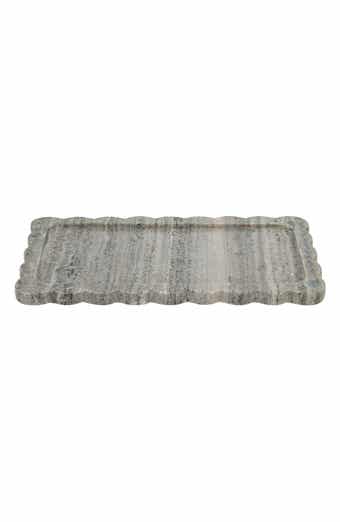 Scalloped Marble Tray