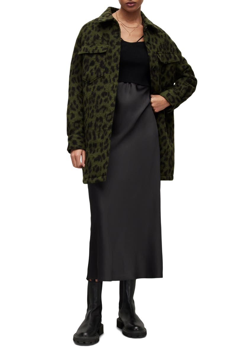 AllSaints Sophie Leo Shirt Jacket, Alternate, color,