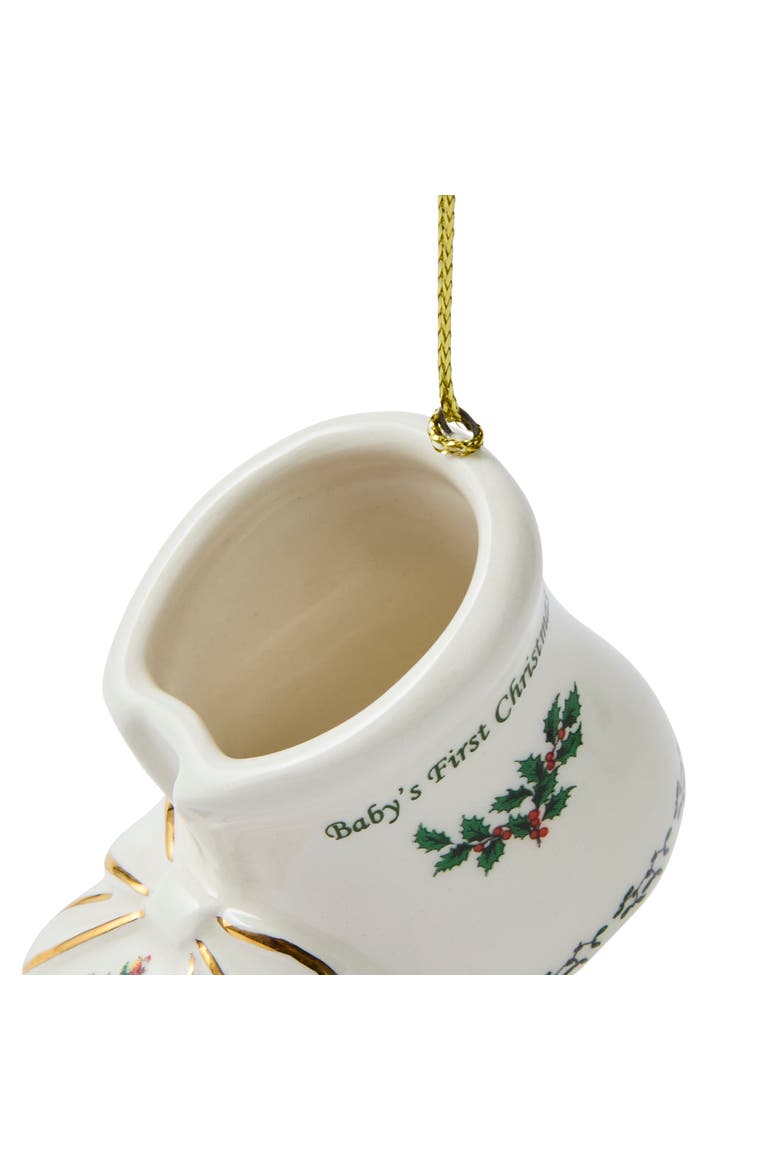 Christmas Tree Baby 1st Bootie Ornament Dated 2026, Alternate, color, Multi