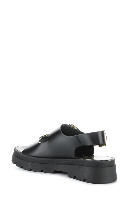 Bos. & Co. Cipher Slingback Platform Sandal In Black