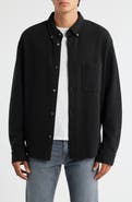 FRAME Waffle Textured Button-Up Shirt