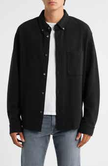 FRAME Waffle Textured Button-Up Shirt
