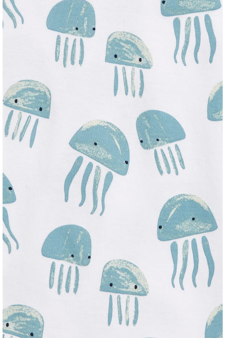 Baby Easy Breezy Romper, Alternate, color, WHITE- BLUE JELLYFISH