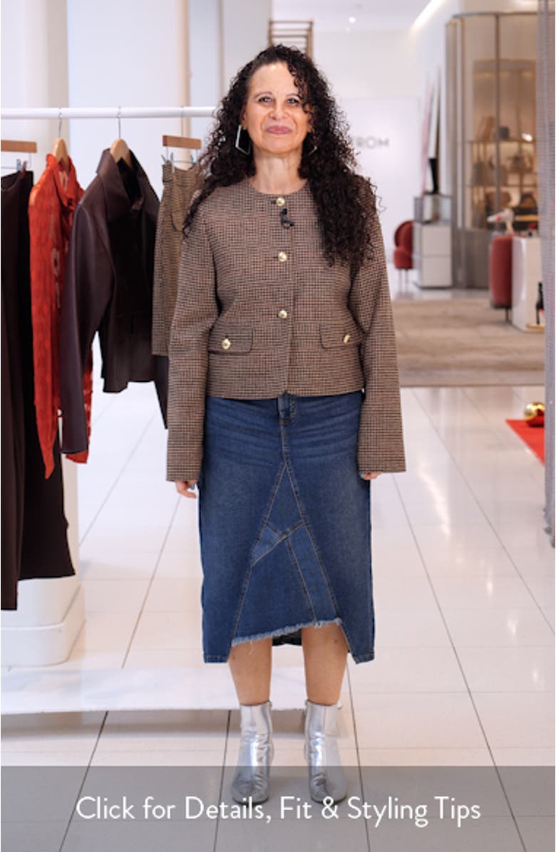 Corina Houndstooth Wool Jacket, sales video thumbnail