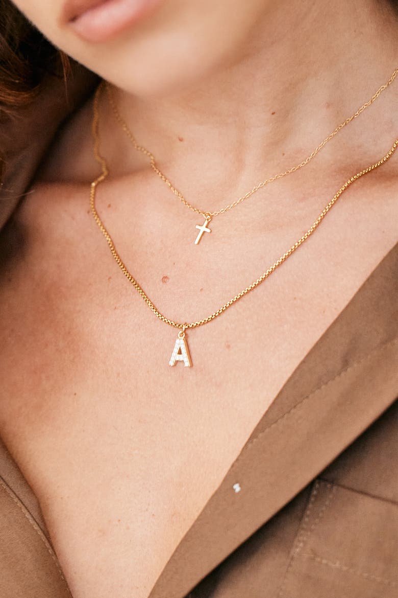 Classic Cross Necklace, Alternate, color, 925 Sterling Silver