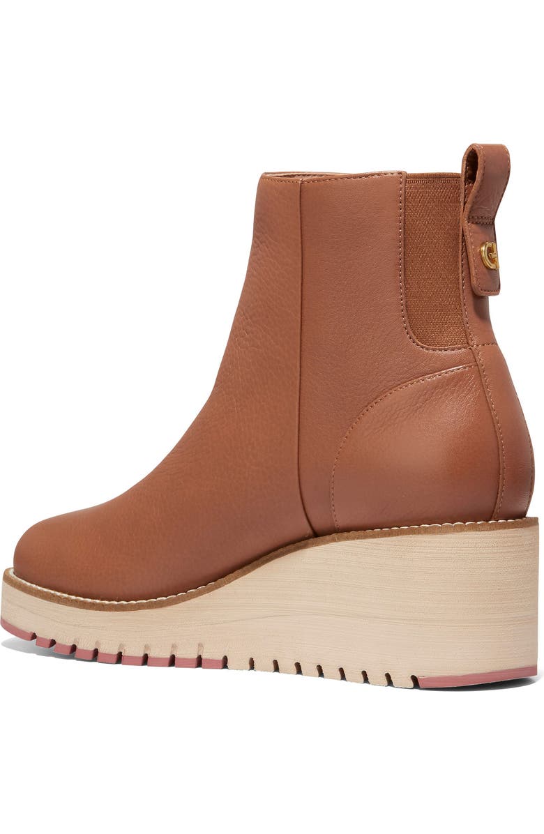 Cole Haan ZeroGrand City Waterproof Wedge Bootie, Alternate, color, British Tan/ Ivory Wp