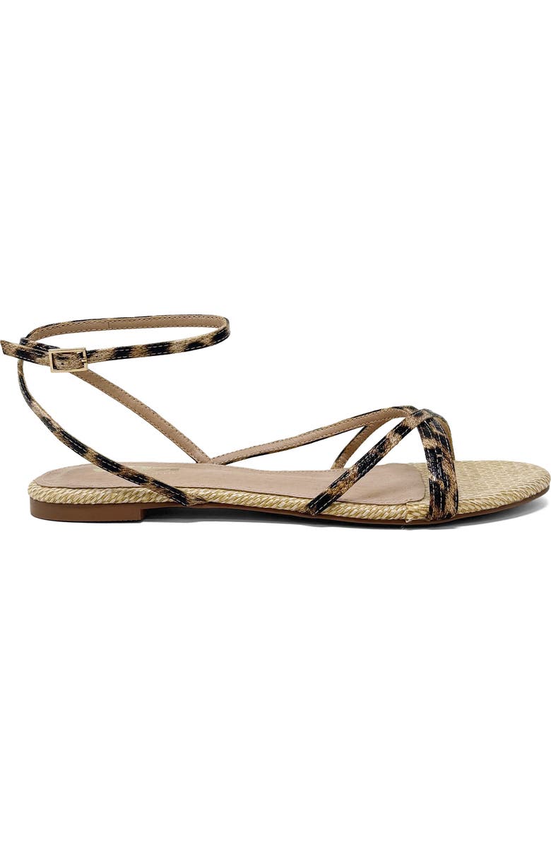 SHUSHOP Betty Ankle Strap Sandal, Alternate, color, Leopard Print