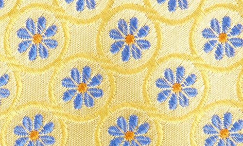 Ted Baker London Albion Florette Silk Blend Tie In Yellow