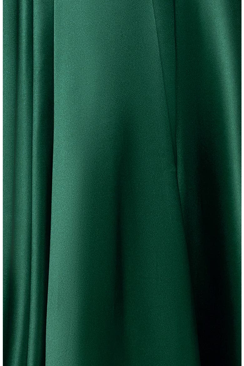 Sequin Satin Gown, Alternate, color, HUNTER
