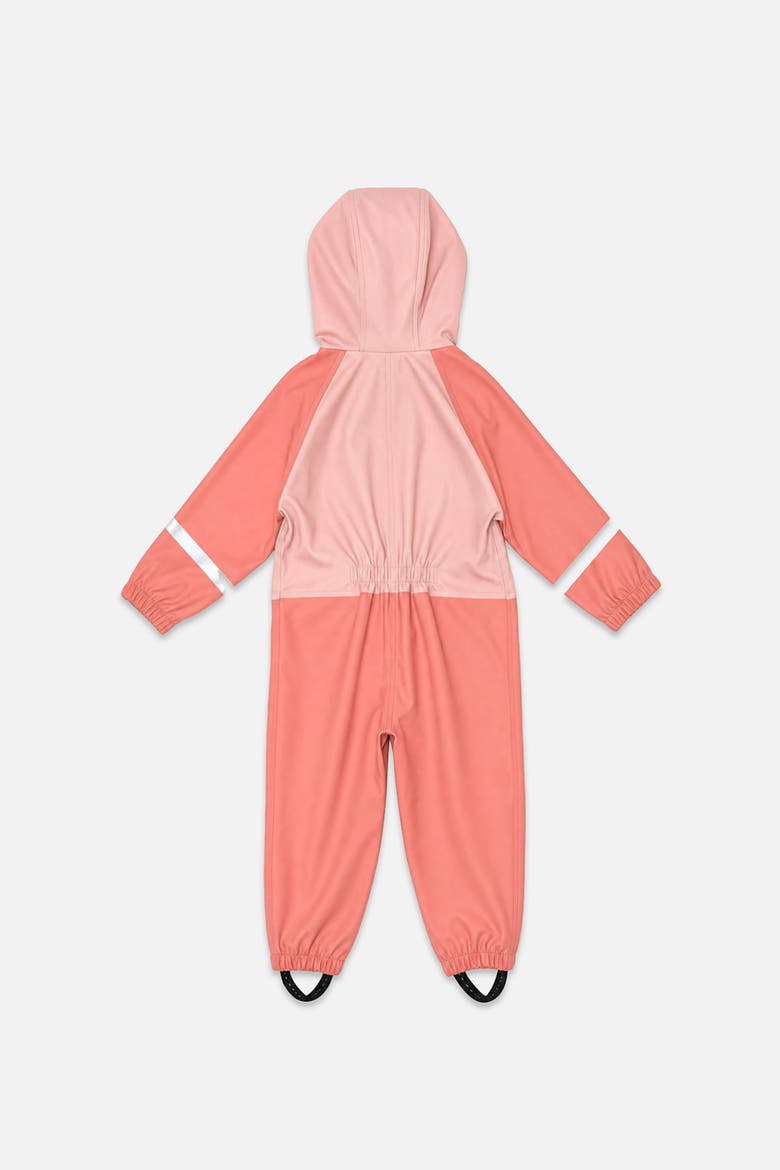 Full-Zip Hooded Rain One Piece, Alternate, color, Pink