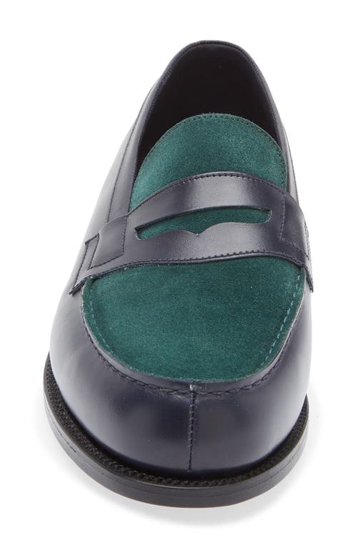 Jm Weston 180 Colorblock Penny Loafer In Multi