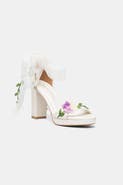 Forever & Always Shoes Ophelia Floral Platform Bridal Sandal