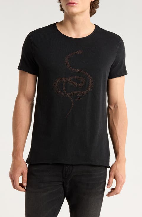 Raw Edge Organic Cotton Graphic T-Shirt