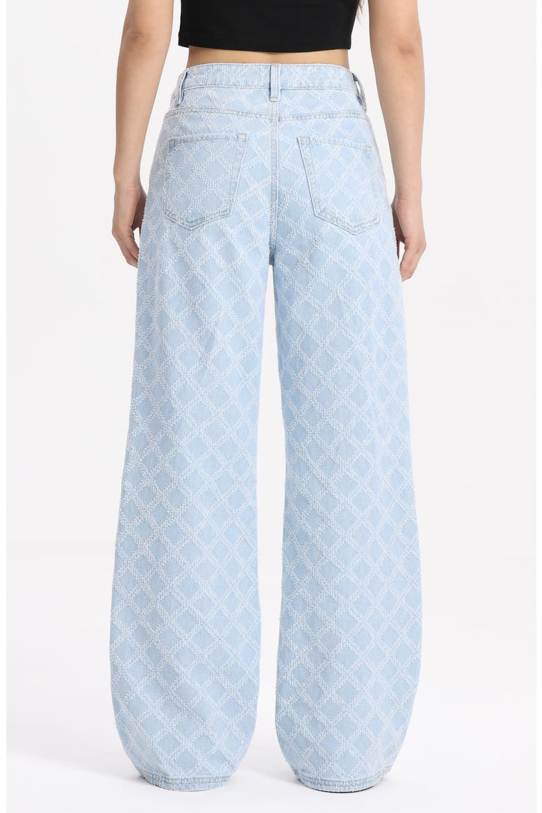 High Waist Straight Leg Jeans, Alternate, color, WAVELET