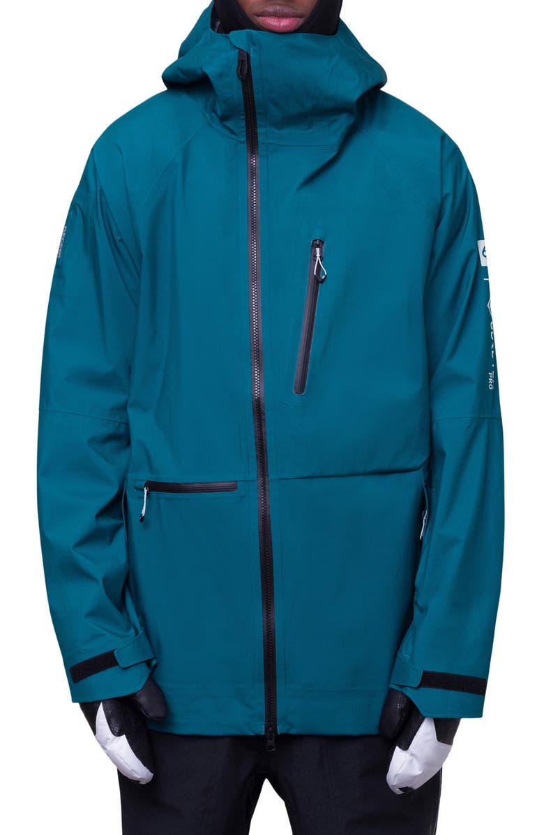 686 Gore-Tex<sup>®</sup> Pro Thermagraph<sup>™</sup> Water Repellent 600 Fill Power Down Insulated Packable Snow Jacket, Main, color,