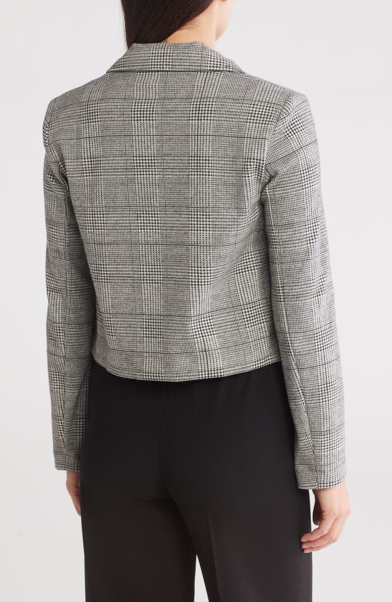 Amanda & Chelsea Plaid Knit Crop Jacket, Alternate, color, 