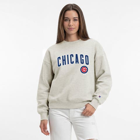 Women's Champion  Oatmeal Chicago Cubs All-Star Sweatshirt