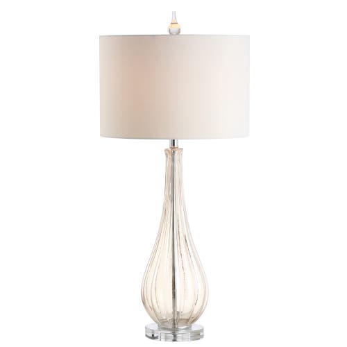 Jonathan Y Dew Drop 32.75" Glass/crystal Led Table Lamp In Champagne
