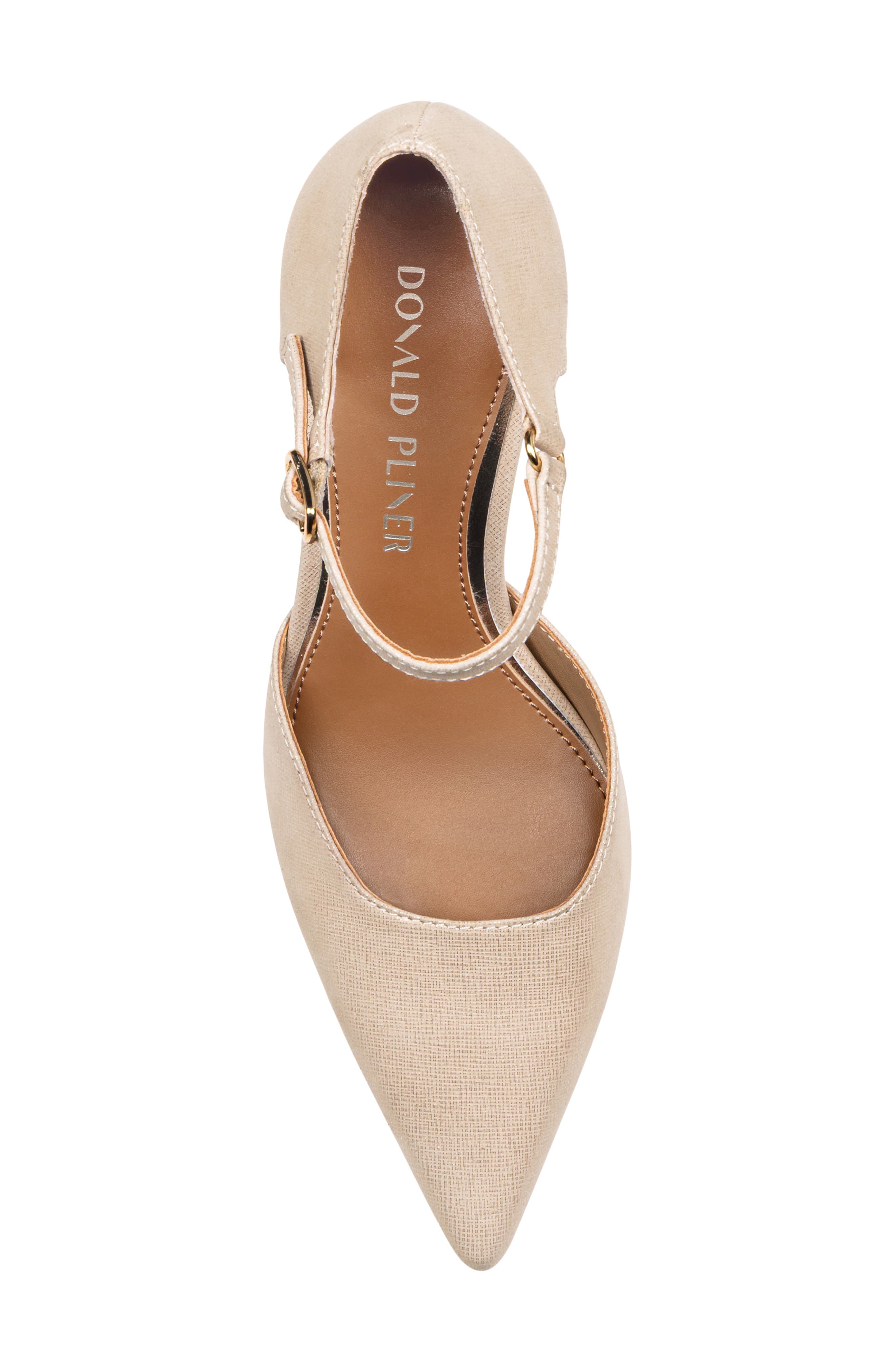 Epyc Pointed Toe Pump, Alternate, color, PLATINO