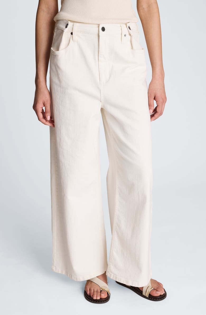 Kenneth Cole Adjustable Waist Wide Leg Pants, Main, color, 