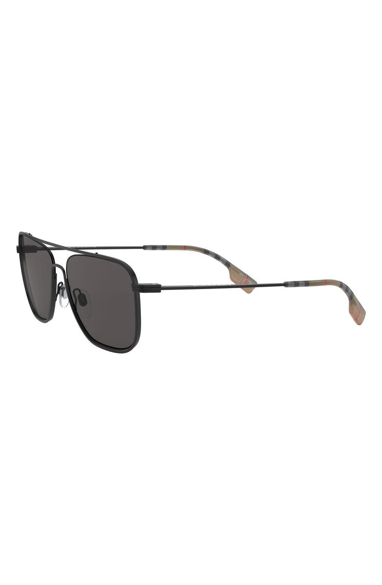 Burberry 59mm Flight Square Sunglasses, Alternate, color, 