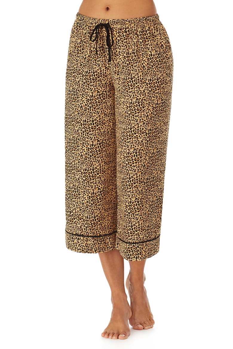 Wide Leg Crop Pajama Pants (Nordstrom Exclusive), Main, color, MICRO ANIMAL