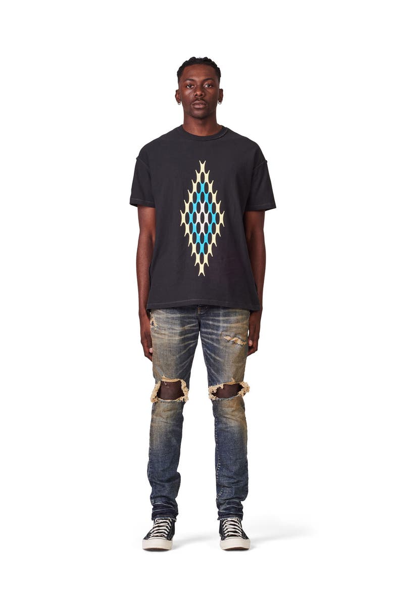 PURPLE BRAND PURPLE Knee Blowout Slim Jeans, Main, color,