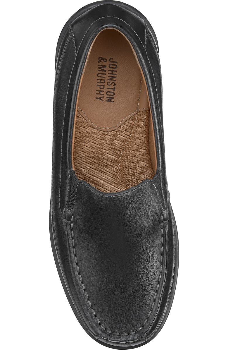 Johnston & Murphy Locklin Venetian Loafer, Alternate, color, Black Full Grain
