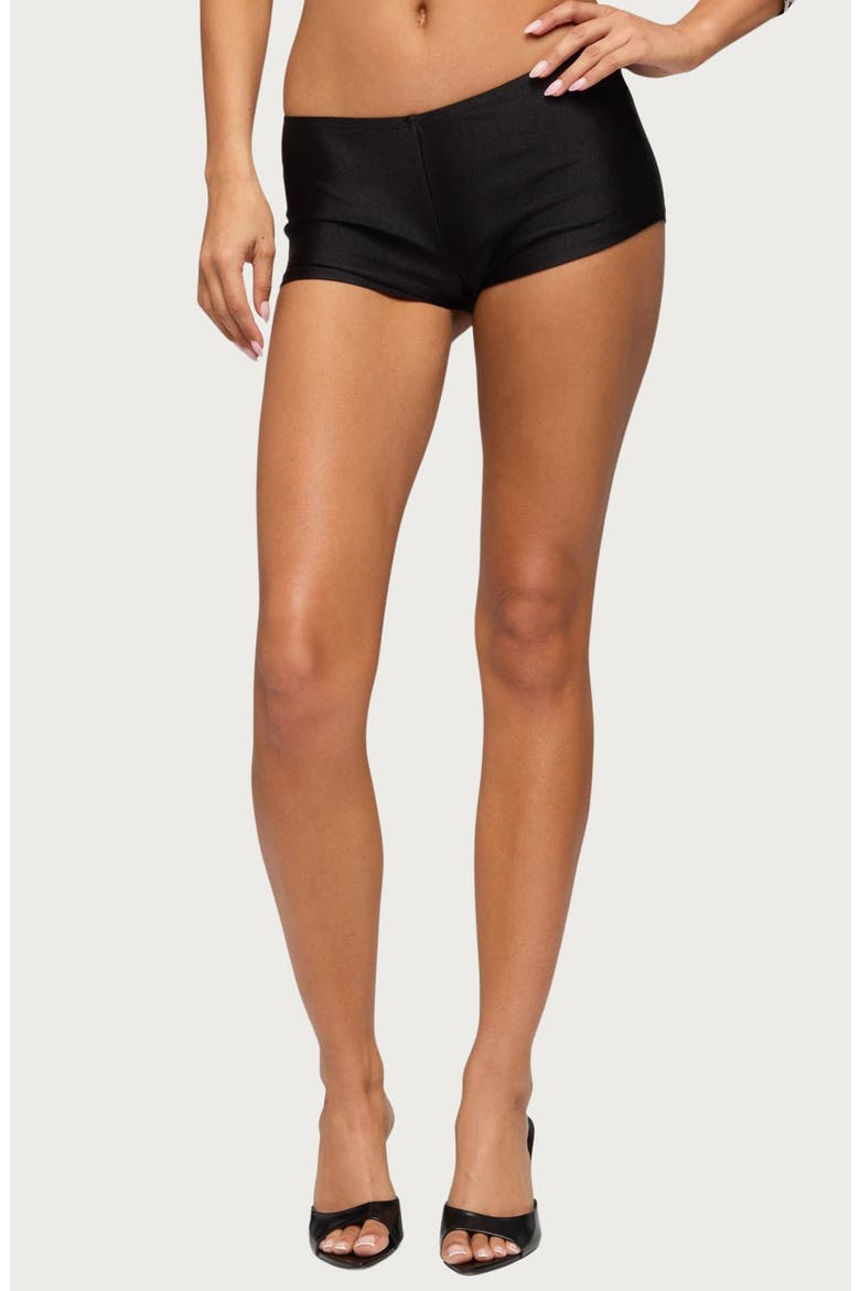 Irenah Micro Shorts, Main, color, BLACK
