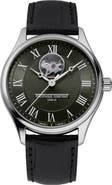FREDERIQUE CONSTANT Classics Heartbeat Automatic Leather Strap Watch, 40mm