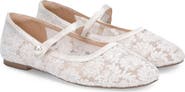 Kailee P Zora Crochet Lace Mary Jane Flats