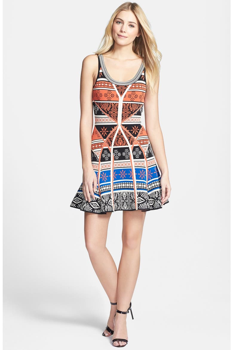 'Ilsa' Print Knit Tank Dress, Main, color, DESERT BANDS