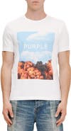 PURPLE BRAND Clean Cotton Graphic T-Shirt