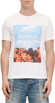 PURPLE BRAND Clean Cotton Graphic T-Shirt