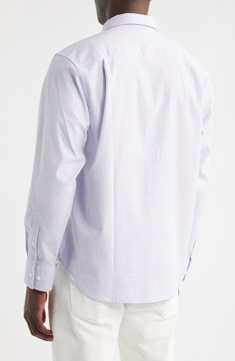 Tommy Bahama Sarasota Stretch Ventura Bay Textured IslandZone<sup>®</sup> Button-Up Shirt, Alternate, color, Classic Lavender
