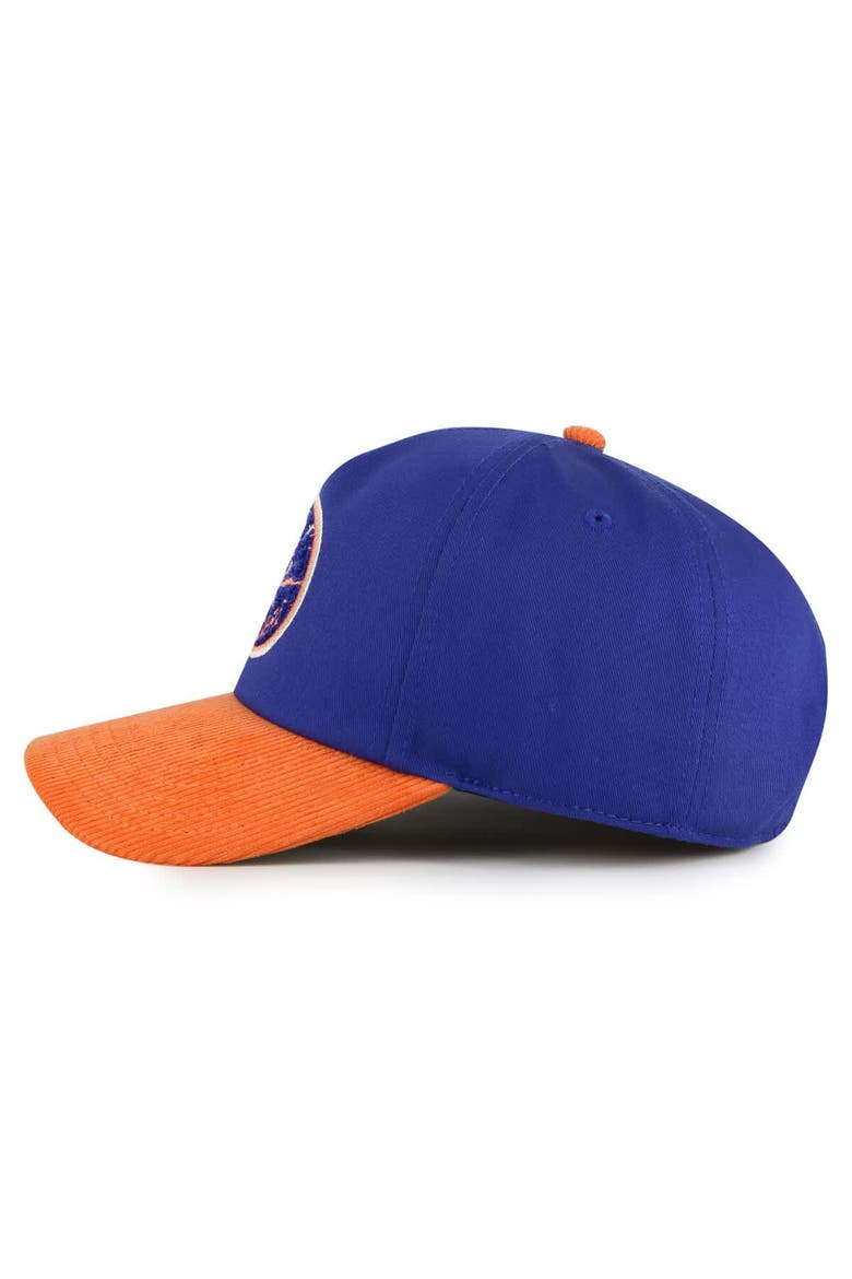 Men's American Needle  Royal/Orange New York Islanders Burnett Adjustable Hat, Alternate, color, Royal