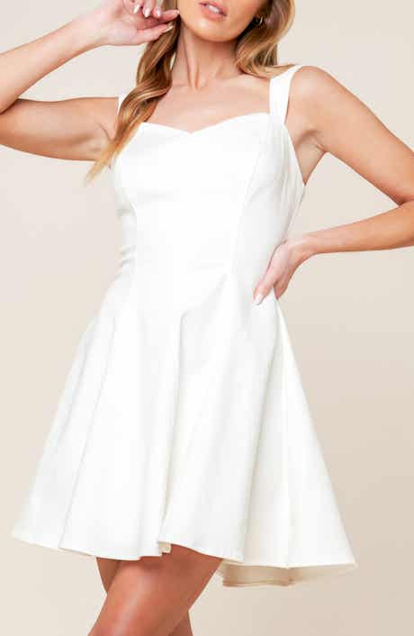 FLYING TOMATO Sweetheart Denim Minidress