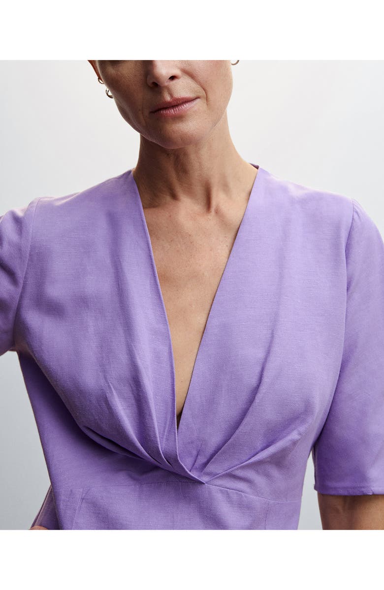 MANGO Ruffle Hem A-Line Dress, Alternate, color, 