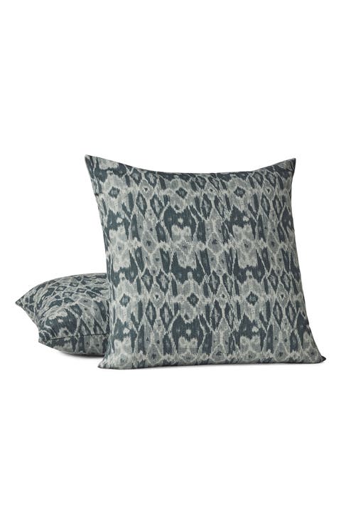 Cavallo Ikat Print Organic Cotton Pillow Cover